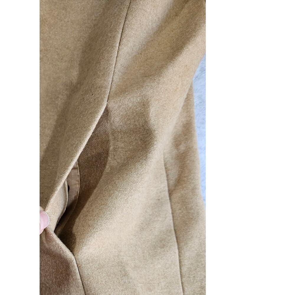 Banana Republic Dyed Italian Shearling Wool Jacket Coat, Front Pockets, Sz L - Picture 12 of 13
